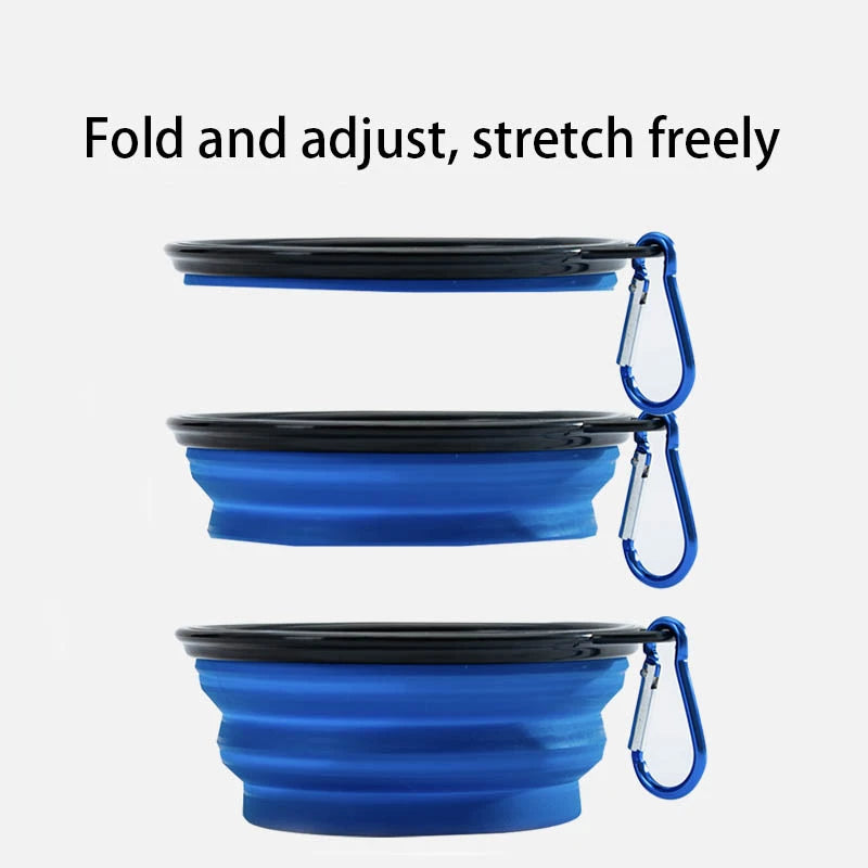 Dog Folding Silicone Bowl