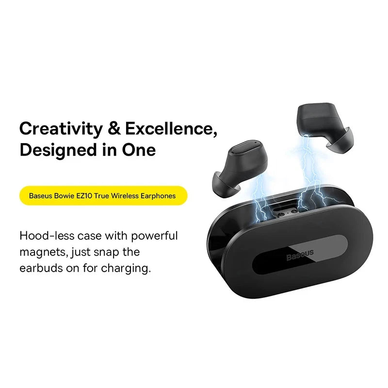 Baseus Bowie EZ10 True Wireless Earphone Bluetooth 5.3 Wireless Headphone HiFi bean Sports Earbuds Fast Charge 0.06' Low Latency